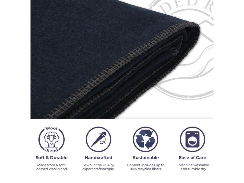 Solid Midnight - Throw - 60x72 5