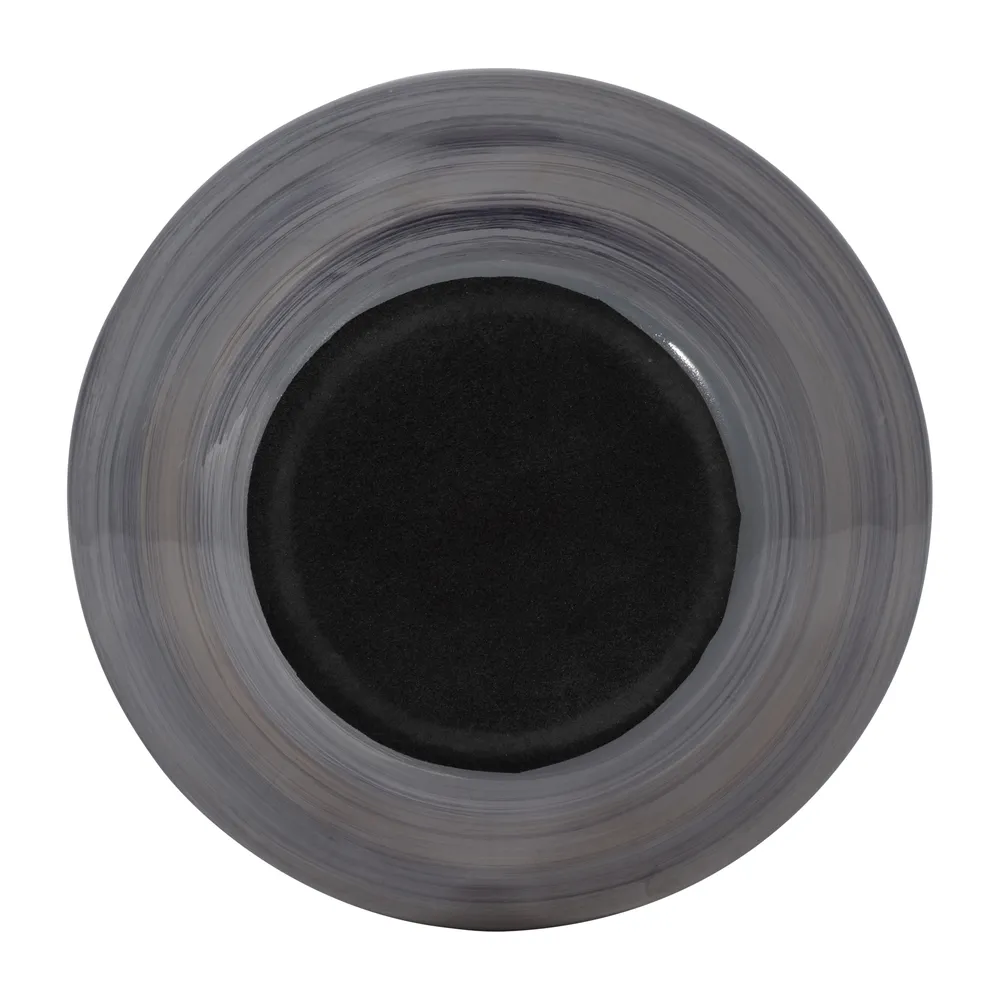 RIDERROSE GRAY GLASS VASE 15 (IN)