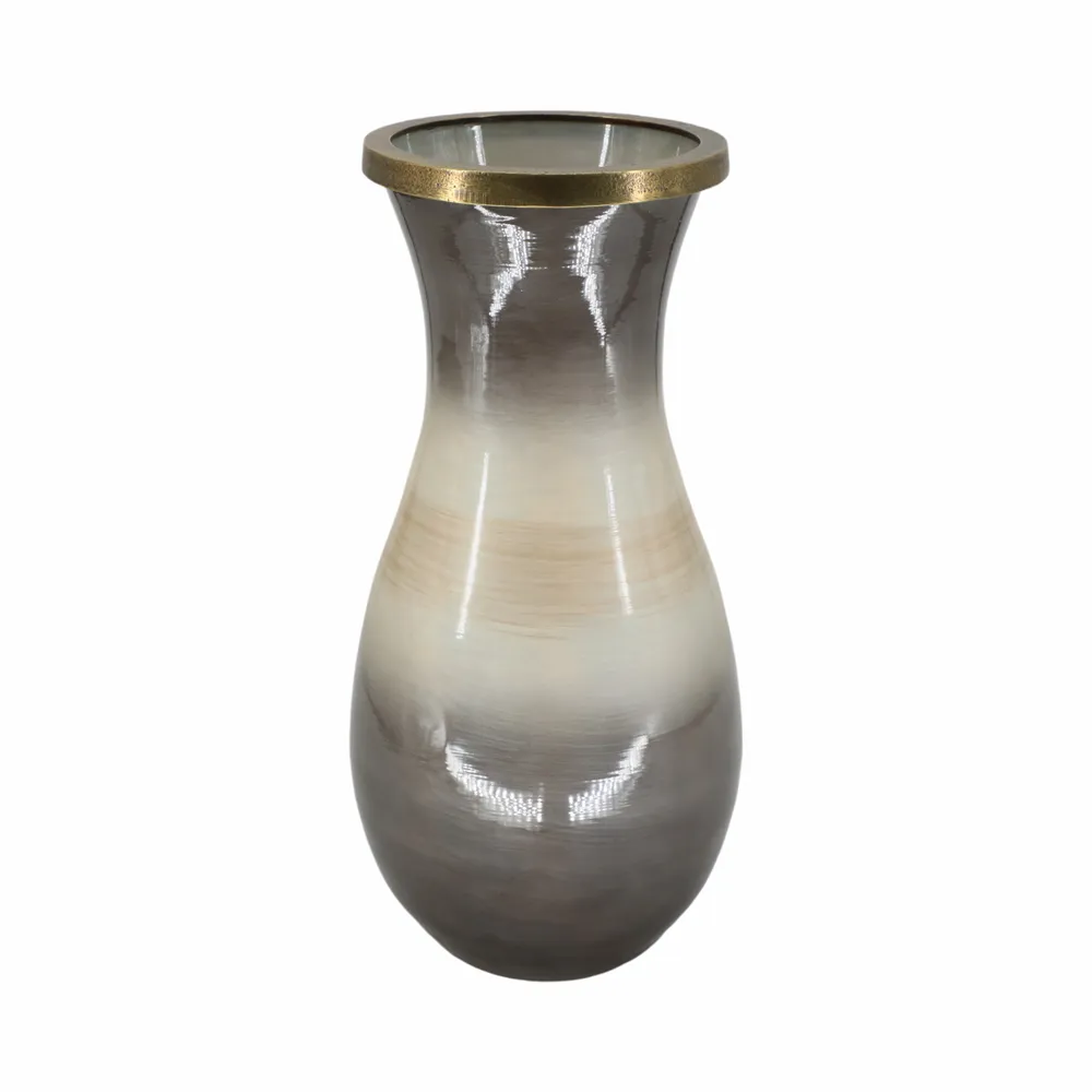 WOODSONBROOK BROWN GLASS VASE 18 (IN)
