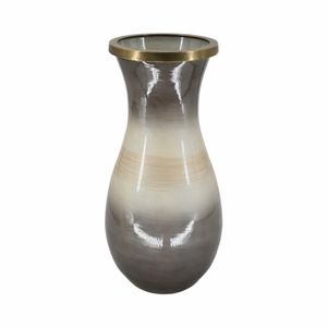 WOODSONBROOK BROWN GLASS VASE 18 (IN) 4