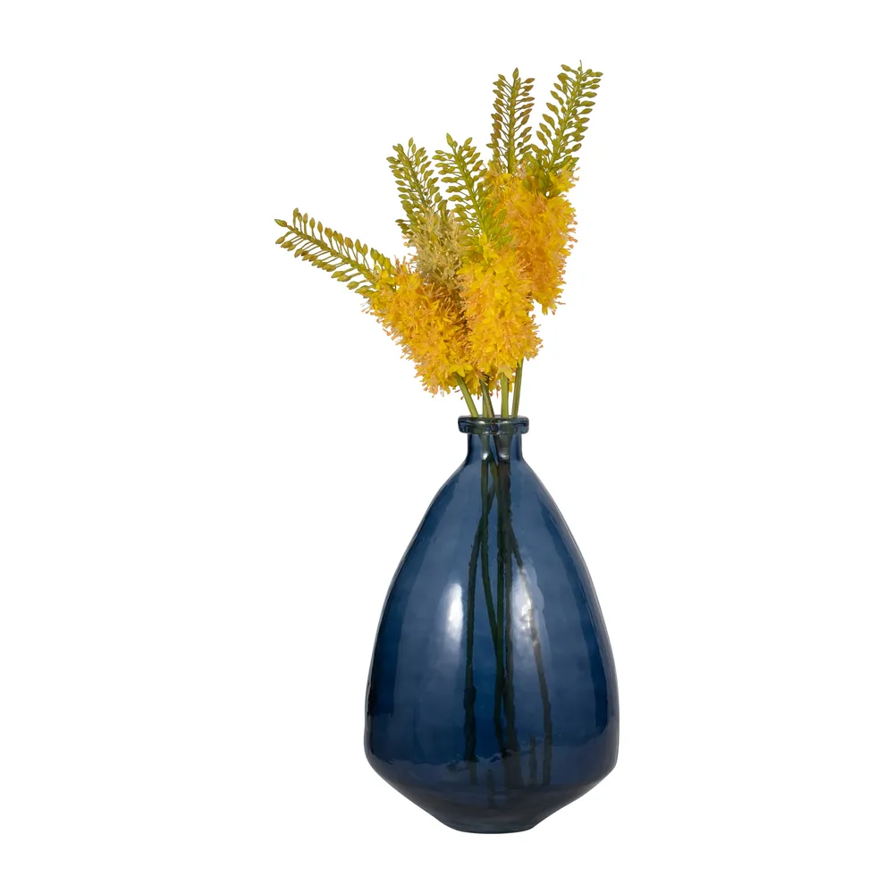 SUTTONWORTH BLUE GLASS VASE 19 (IN)