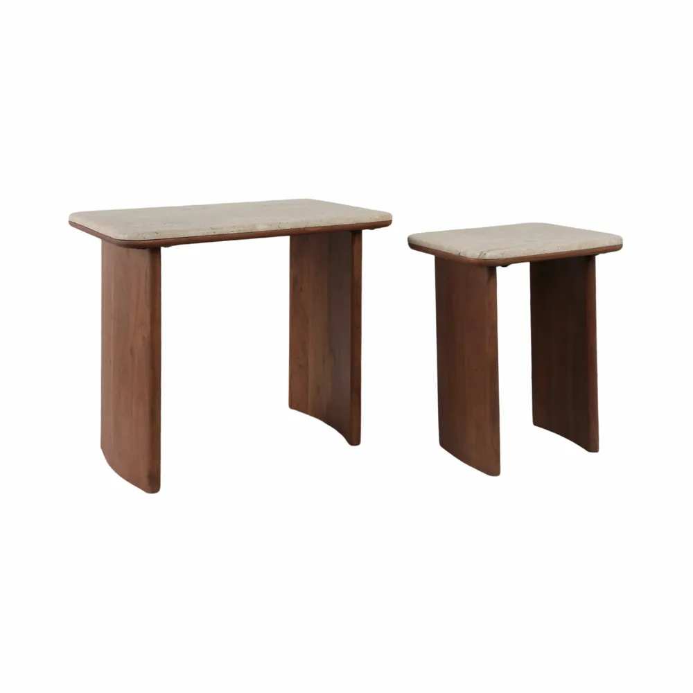 ARMONHAVEN SET OF 2 BROWN TABLE 21 (IN)