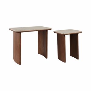ARMONHAVEN SET OF 2 BROWN TABLE 21 (IN) 3