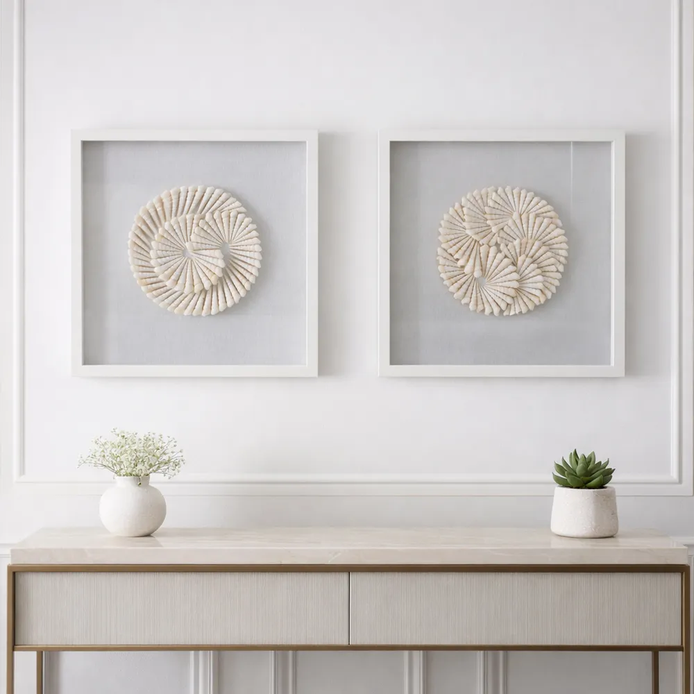 NILEWICK SET OF 2 IVORY ART 20 (IN)