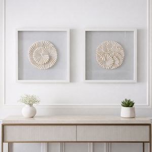 NILEWICK SET OF 2 IVORY ART 20 (IN) 2
