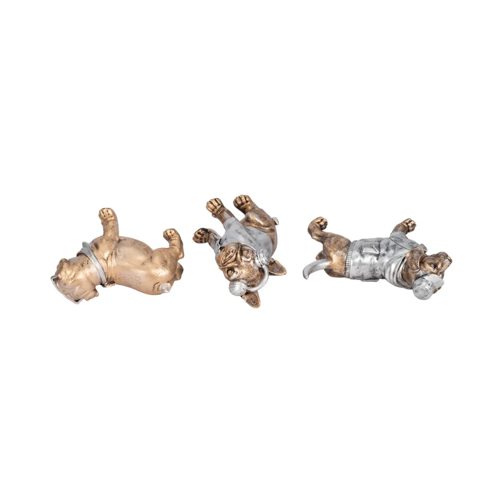 ZANEHOLM SET OF 3 GOLD DECOR 6 (IN)