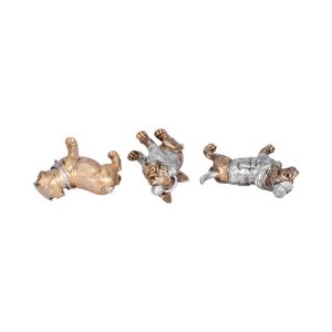 ZANEHOLM SET OF 3 GOLD DECOR 6 (IN) 7