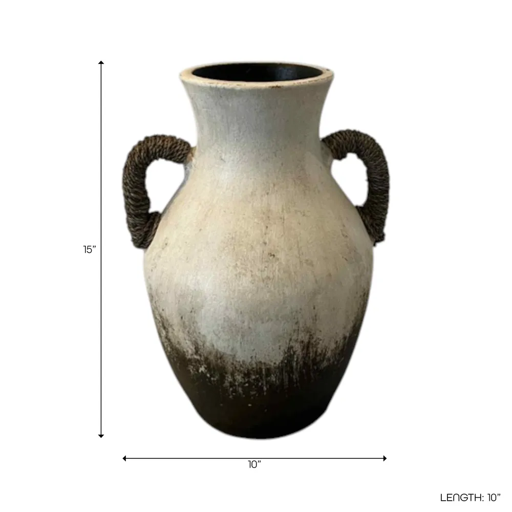 ALMAMILL WHITE VASE 15 (IN)
