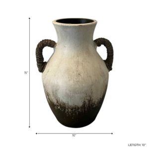 ALMAMILL WHITE VASE 15 (IN) 6