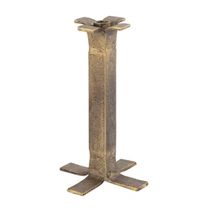 Splay Candleholder - Medium Aged Brass 1