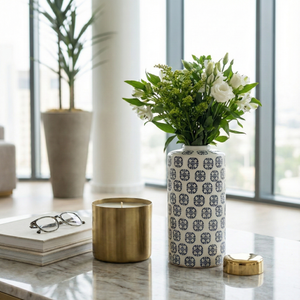 DORIANWORTH BLUE JAR 13 (IN) 10