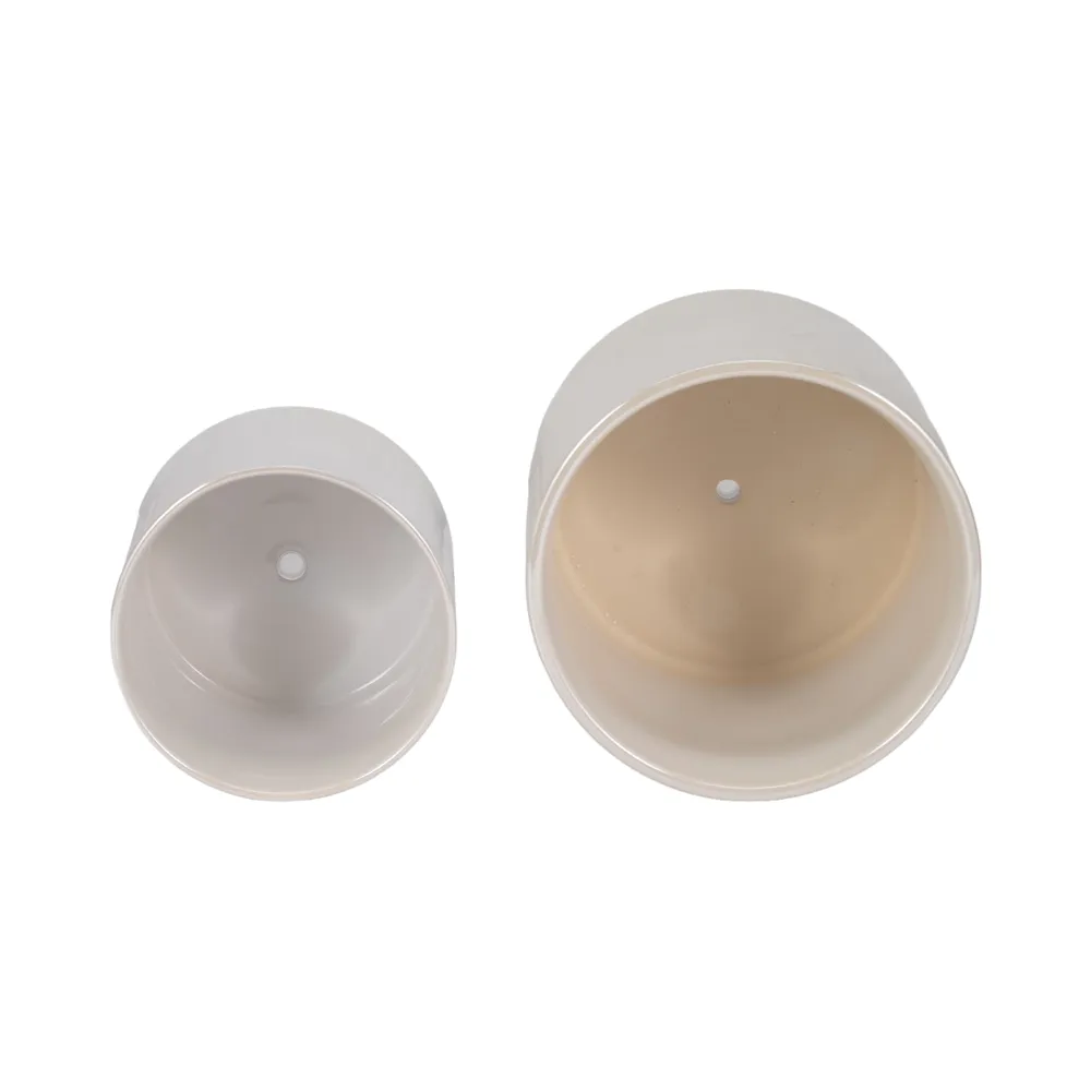 JASPERWAY SET OF 2 IVORY PLANTER 8 (IN)