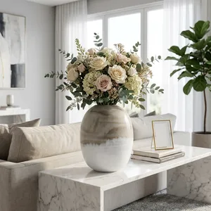 CHATHAMSIDE GRAY GLASS VASE 14 (IN) 2