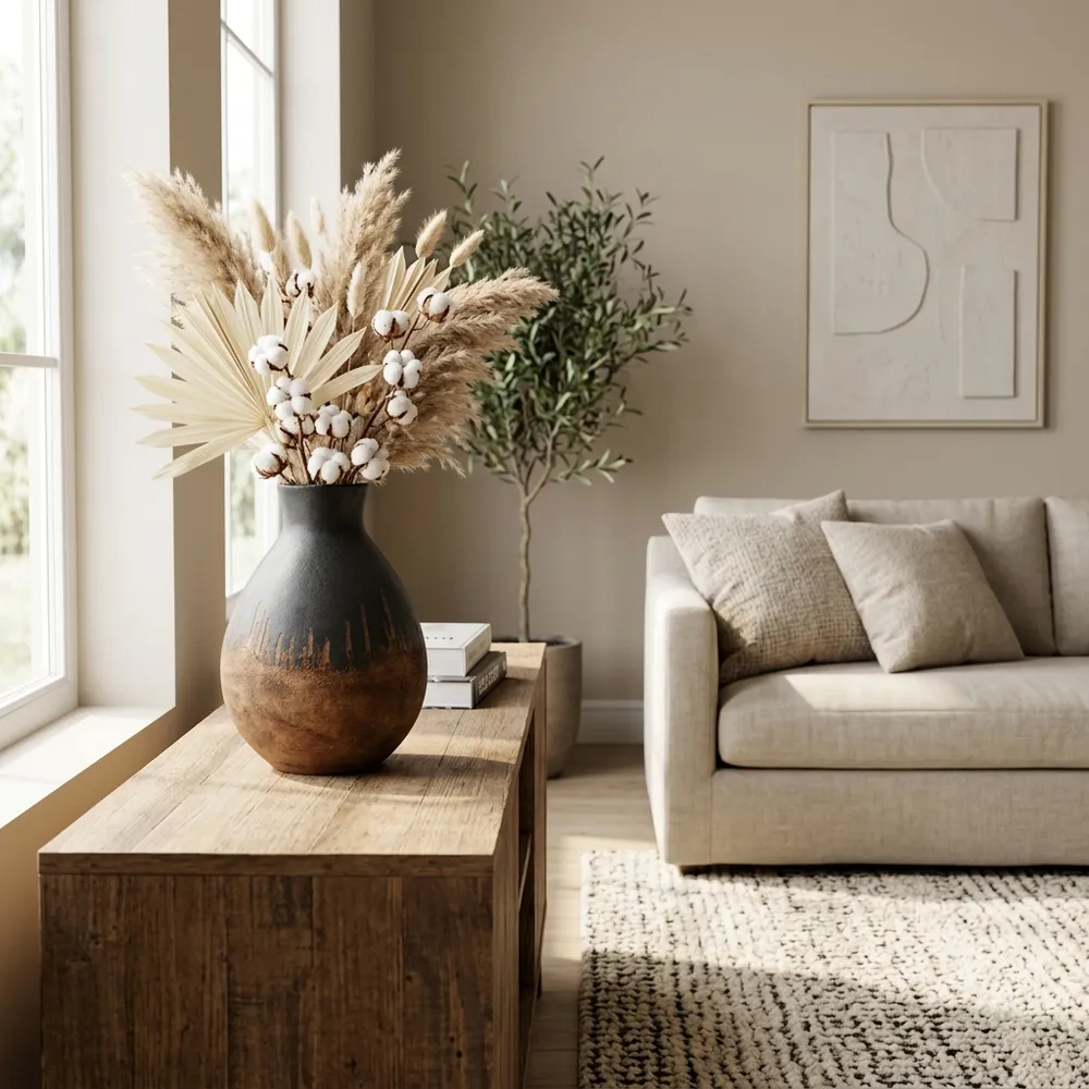 MONROEMILL BLACK VASE 17 (IN)