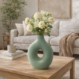 ELROYSHAW GREEN VASE 15 (IN) 10