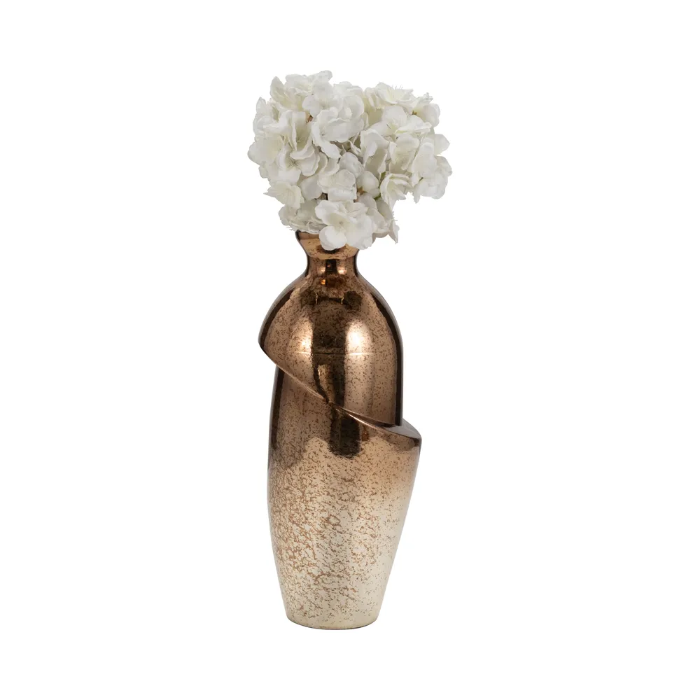 NASHCLIFF BRONZE GLASS VASE 16 (IN)