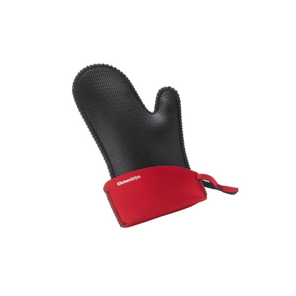 KG Chefs Mitt, Large, 14" x 7.5"/36cm x 19cm, Cherry/Black FLxaPrene