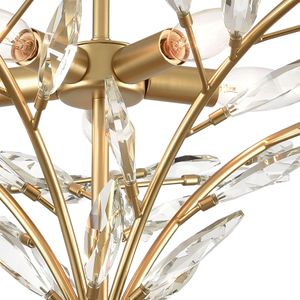 Flora Grace 28'' Wide 5-Light Semi Flush Mount - Champagne Gold 3