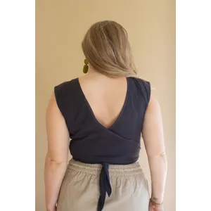 Convertible Wrap Blouse / Midnight 7