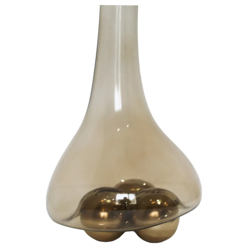 BAYSTONE GOLD GLASS VASE 16 (IN)