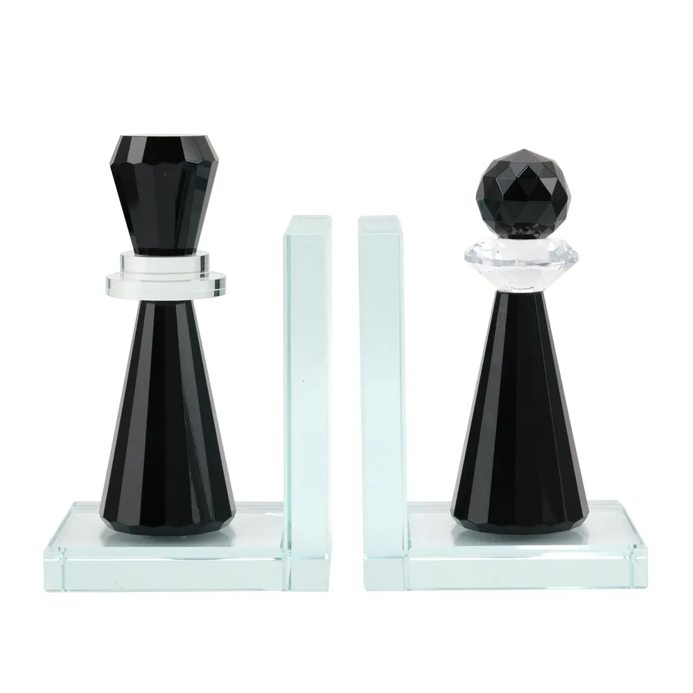 FORDPORT SET OF 2 BLACK BOOKENDS 7 (IN)