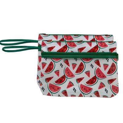 SWIMSUIT SACK WITH SEE-THRU POCKET - AQUALUX - SEAFOAM