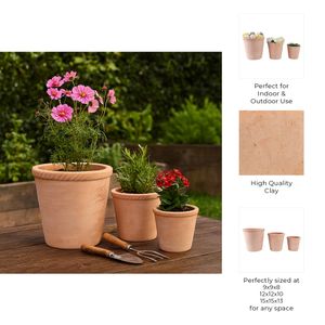 COOPERSHAW SET OF 3 RED PLANTER 15 (IN) 10