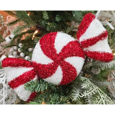 Peppermint Tinsel Candy 5.5x11in