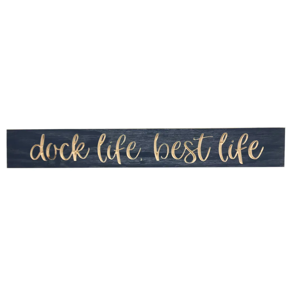24" USA DOCK LIFE/BEST LIFE BARNWOOD SIG