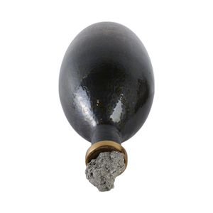 FARLEYDALE BLACK GLASS VASE 20 (IN) 7
