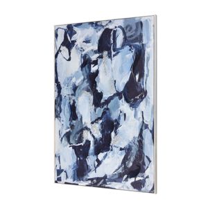 Blue Flush Abstract Framed Wall Art 2