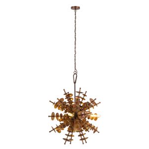 Sigma 28'' Wide 4-Light Chandelier - Autumn Brass 1
