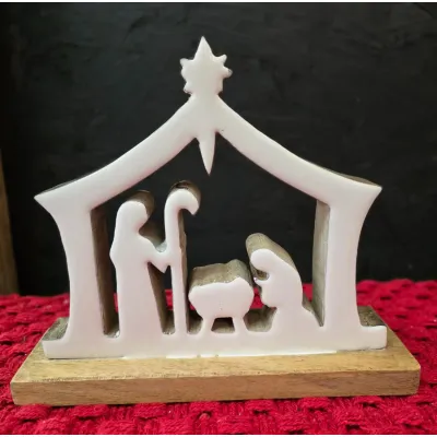 Jesus Stable 8x6.5in