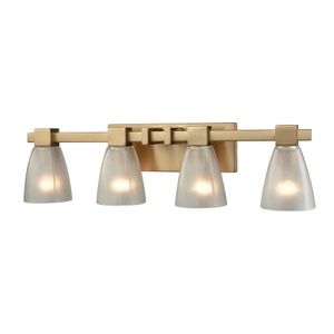 Ensley 28'' Wide 4-Light Vanity Light - Satin Brass 1