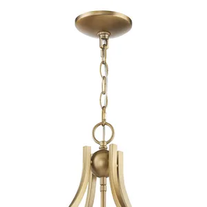 Prescott 24'' Wide 8-Light Chandelier - Warm Brass 4