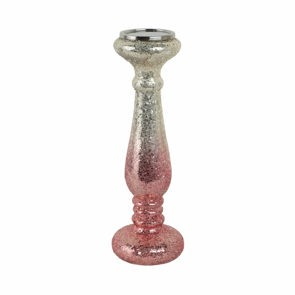 HILTONFIELD PINK CANDLE HOLDER 15 (IN)