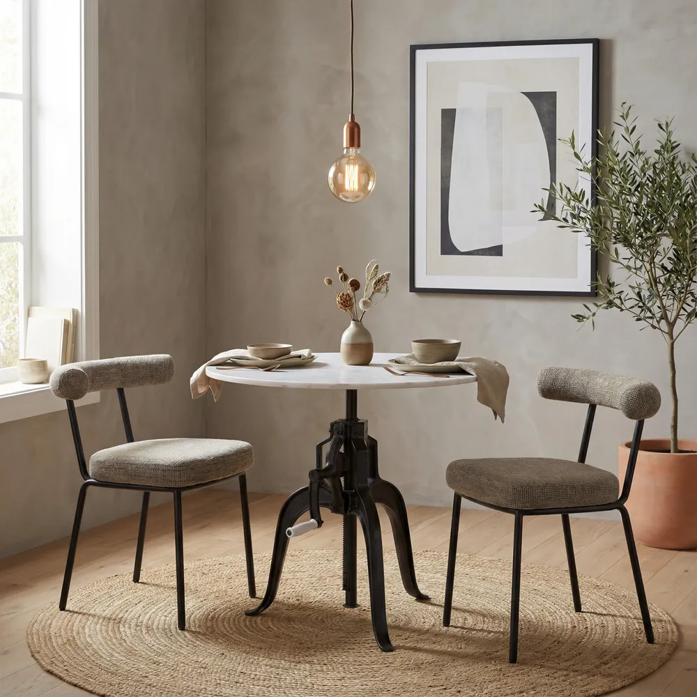 Kede Dining Chair Green Tweed