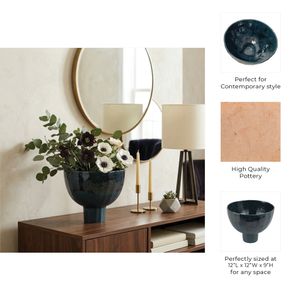 LUCASLAKE BLUE VASE 9 (IN) 10