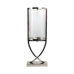 OLIVERHAVEN SILVER CANDLE HOLDER 23 (IN) 5