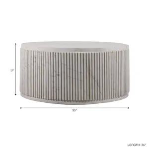 CHESTERLAKE WHITE COFFEE TABLE 17 (IN) 9