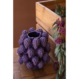 Ceramic Grapes Vase 3