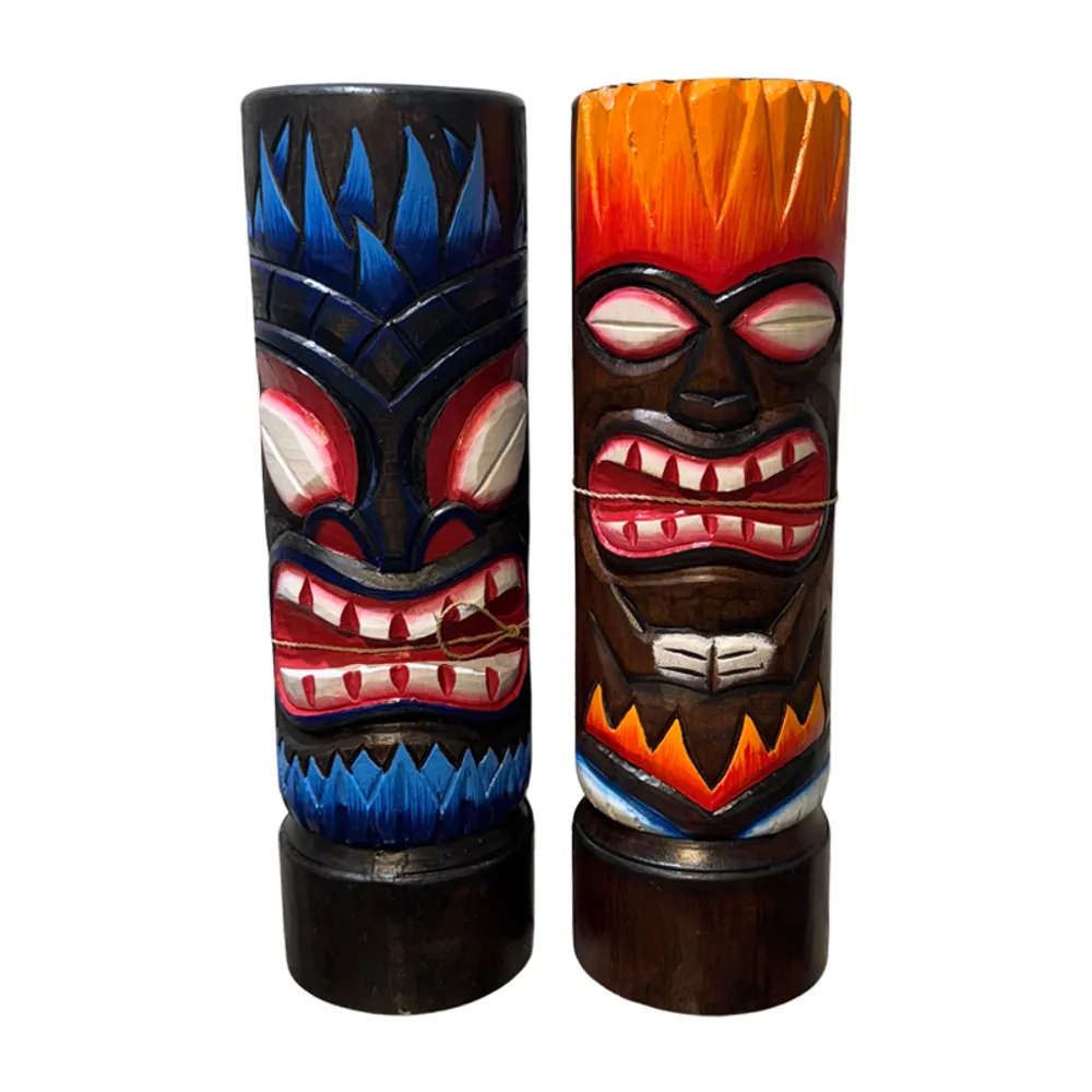19" TIKI TOTEM 2-ASST