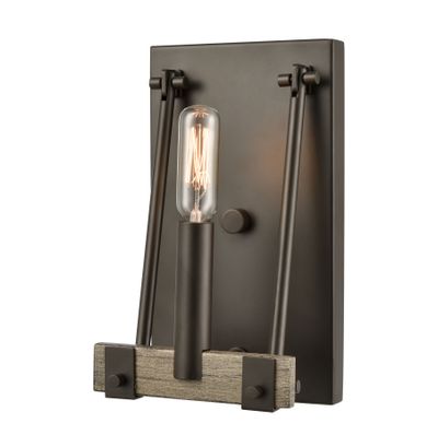 Transitions 9″ High 1-Light Sconce - Oil Rubbed Bronze