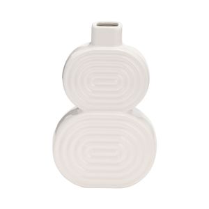 LEONAGATE WHITE VASE 10 (IN) 1