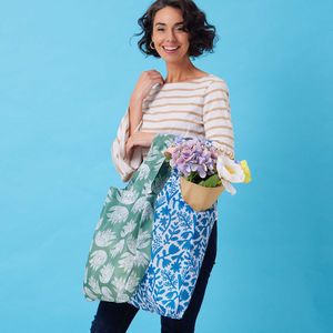 Botanical blu Reusable Shopping Bag 7