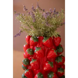 Ceramic Strawberries Vase 3