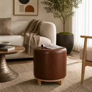 BAYARDGATE BROWN OTTOMAN 18 (IN) 2