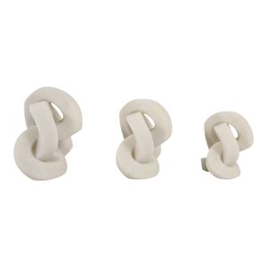 PEYTONHAM SET OF 3 WHITE DECOR 6 (IN) 4