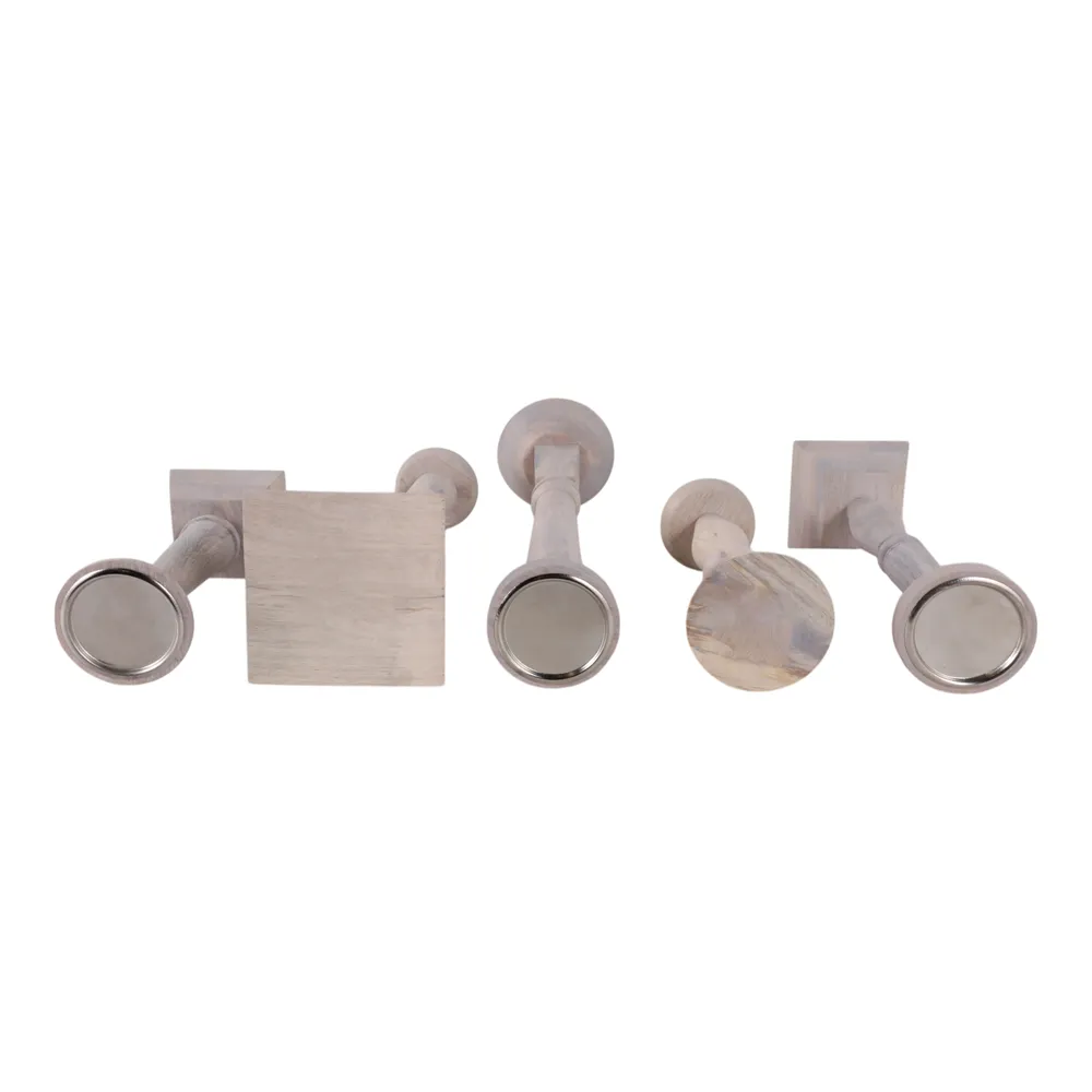MERCERMOOR SET OF 5 BROWN CANDLESTICK 22 (IN)