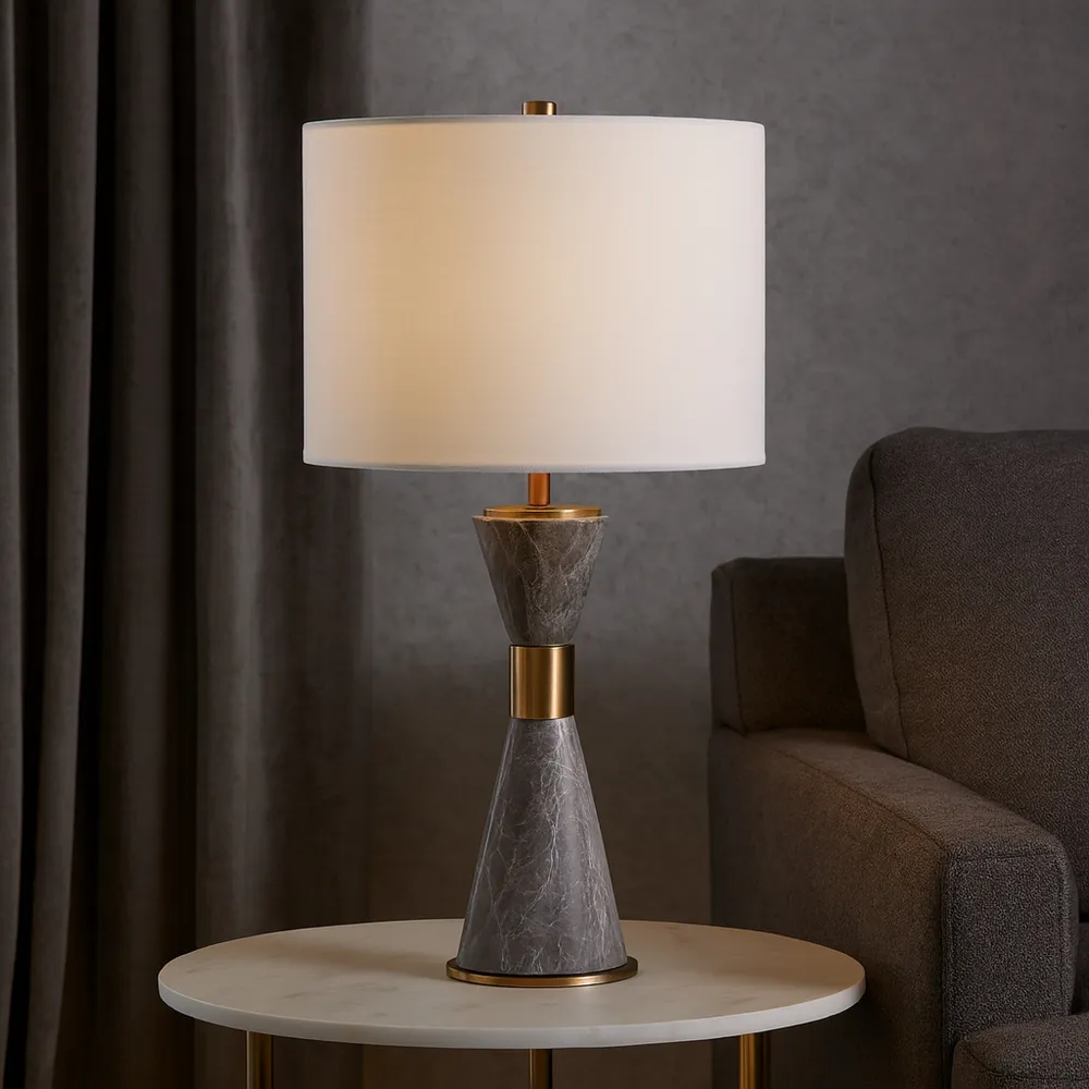 SAMSONGROVE GRAY LAMP 25 (IN)